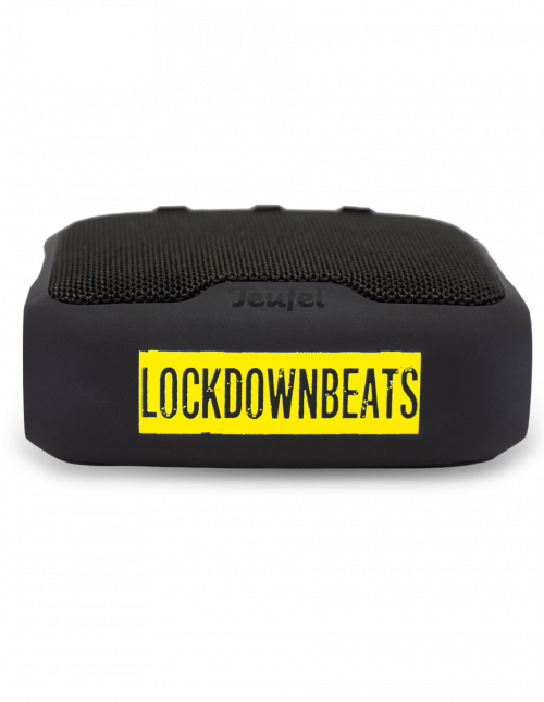Teufel Boomster Go – Lockdownbeats Edition by Brand your Teufel Teufel Boomster Go Lockdownbeats Edition mit gelbem Logo – gebrandet von Brand your Teufel