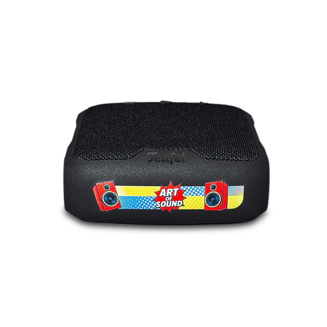 Teufel Boomster Go – Pop Art „Art of Sound“ Edition Teufel Boomster Go Pop Art Edition mit „Art of Sound“ Design – veredelt von Brand your Teufel